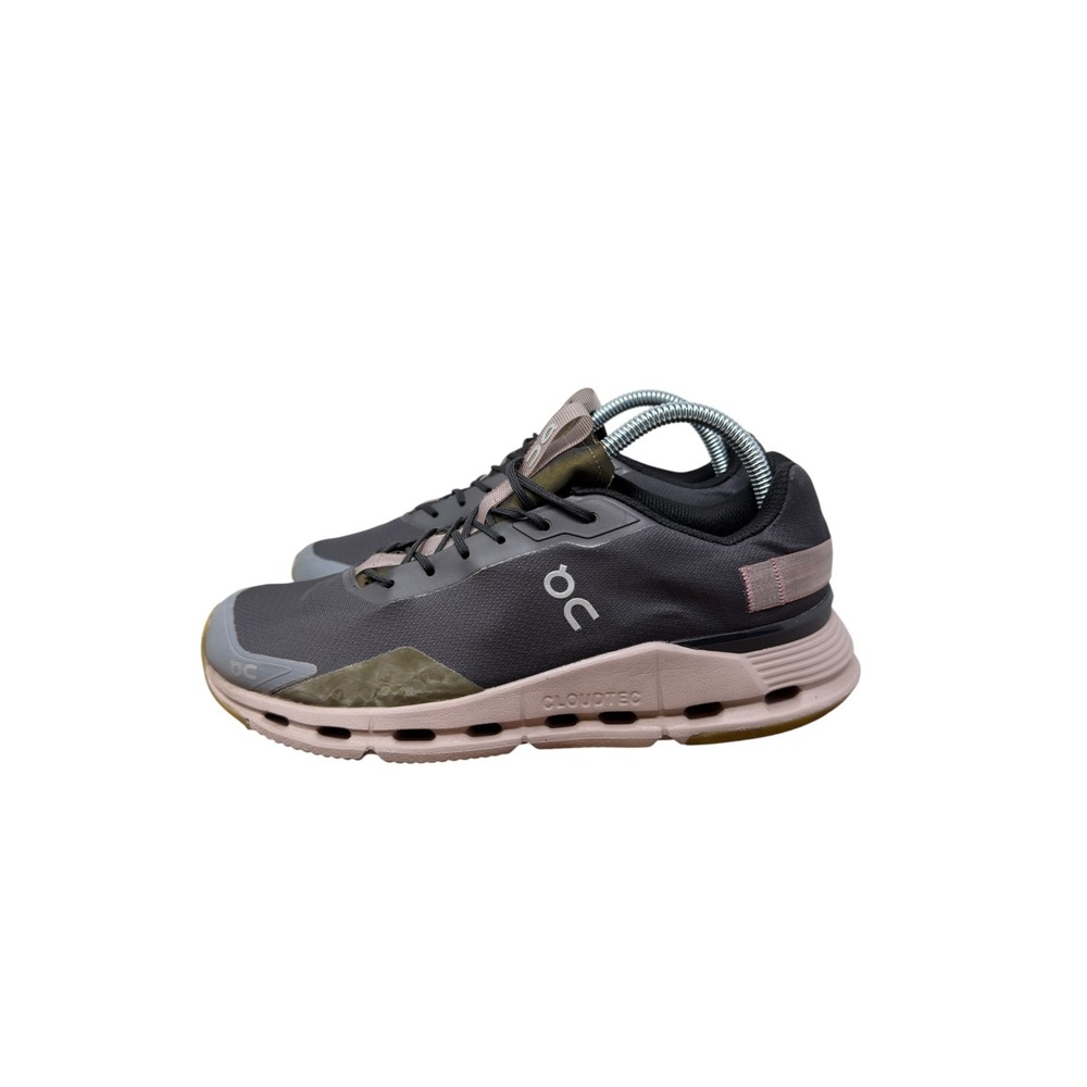 On Cloudgo Running Shoes Womens 9 Gray Olive Green Mauve CloudTec Sneakers - Picture 6 of 11